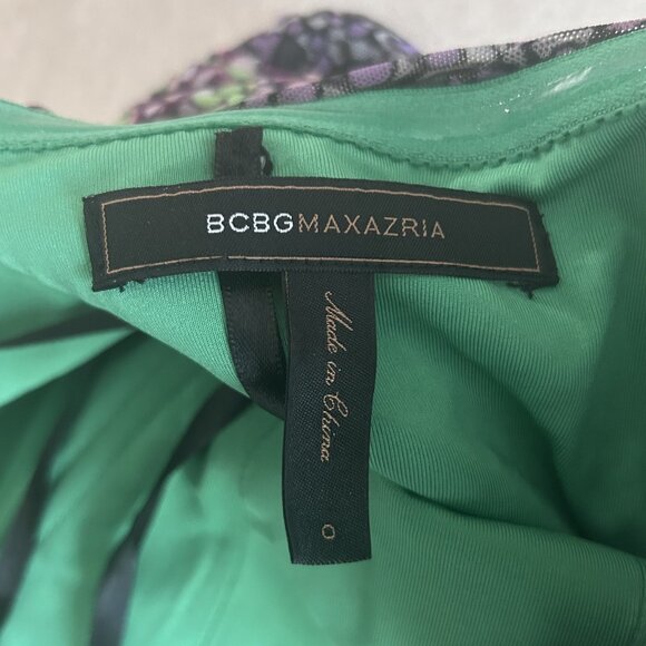 BCBGMaxAzria Paneled Strapless Printed Dress ASO Victoria Justice - Picture 7 of 10